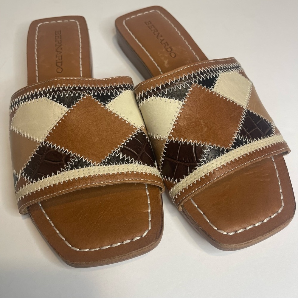 Bernardo Patchwork Obrie Sandals - image 3